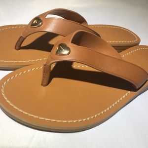New tan Coach women’s sandals - 7.5 size
